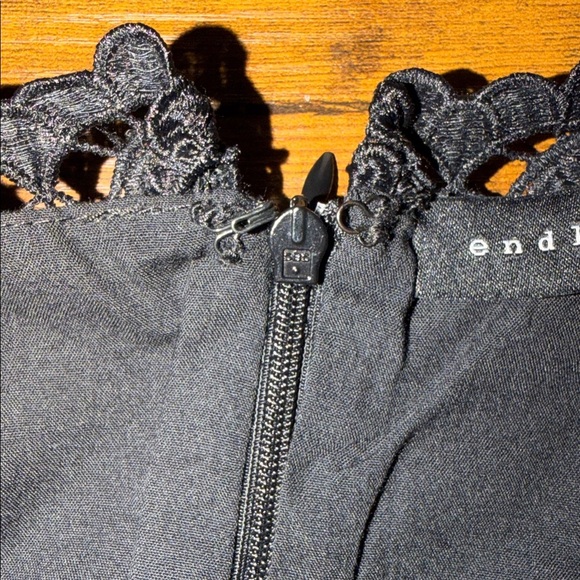 Endless Rose Black Long Sleeve Dress with Lace Details - Picture 8 of 11